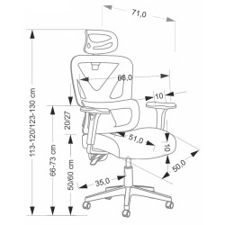 Fotoliu Halmar Astral (Black) Thumb