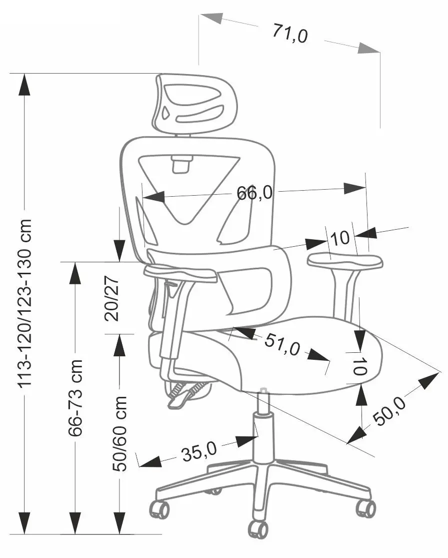 Fotoliu Halmar Astral (Black)