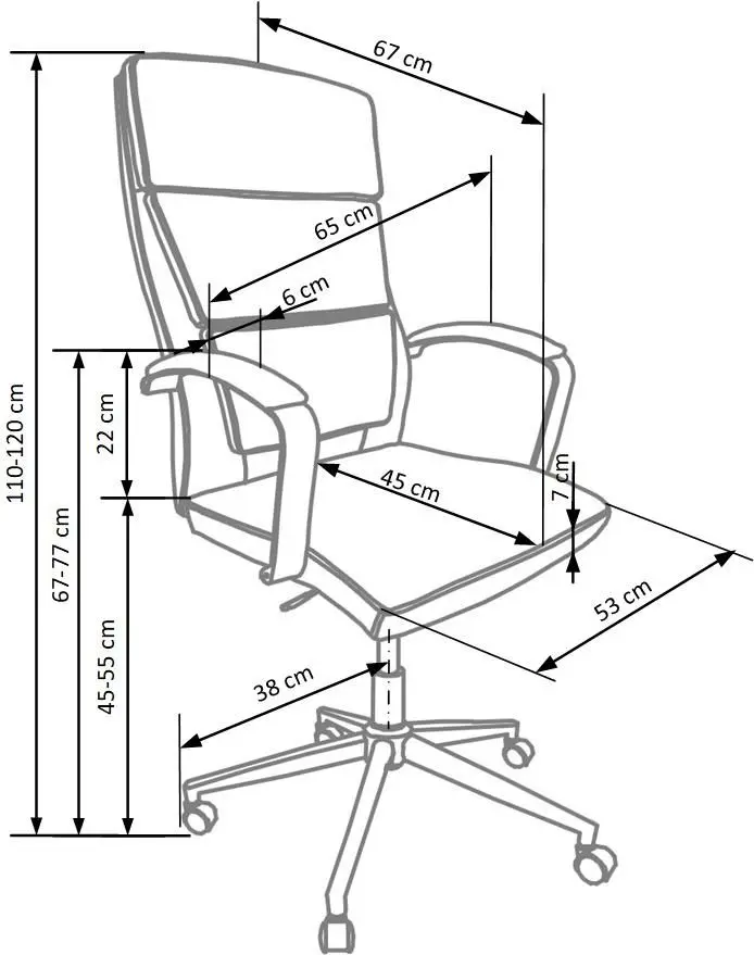 Fotoliu Halmar Aurelius (White)