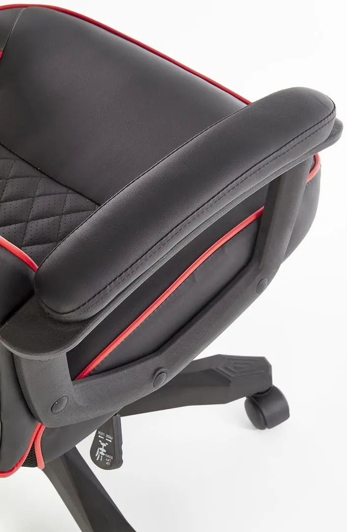 Кресло Halmar Baffin (Black/Red)