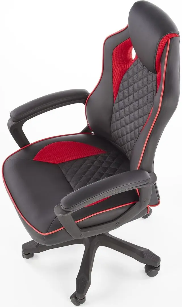 Кресло Halmar Baffin (Black/Red)