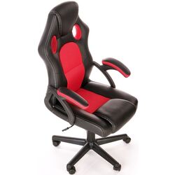 Кресло Halmar Berkel (Black/Red) Thumb