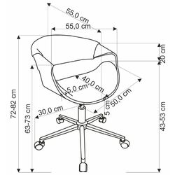Fotoliu Halmar Bilbo (Black/Walnut) Thumb