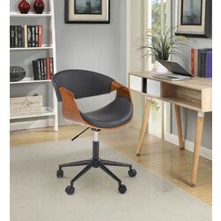 Fotoliu Halmar Bilbo (Black/Walnut)