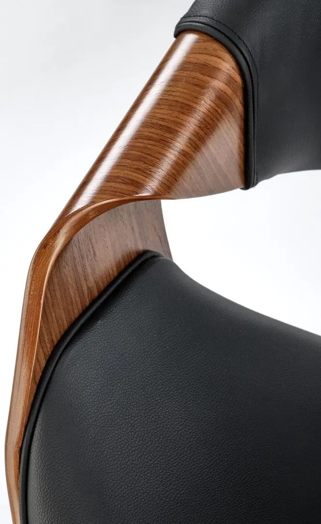 Fotoliu Halmar Bilbo (Black/Walnut)