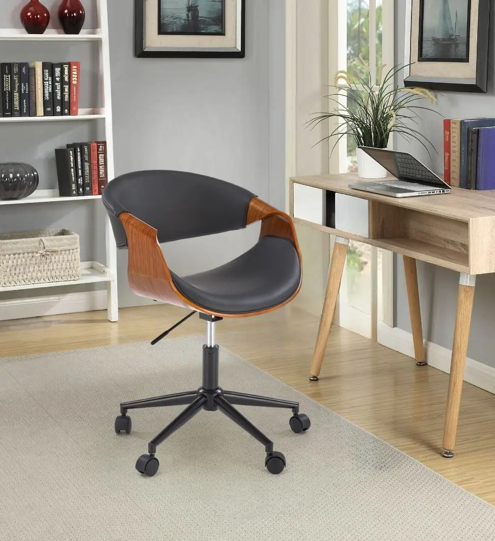 Fotoliu Halmar Bilbo (Black/Walnut)