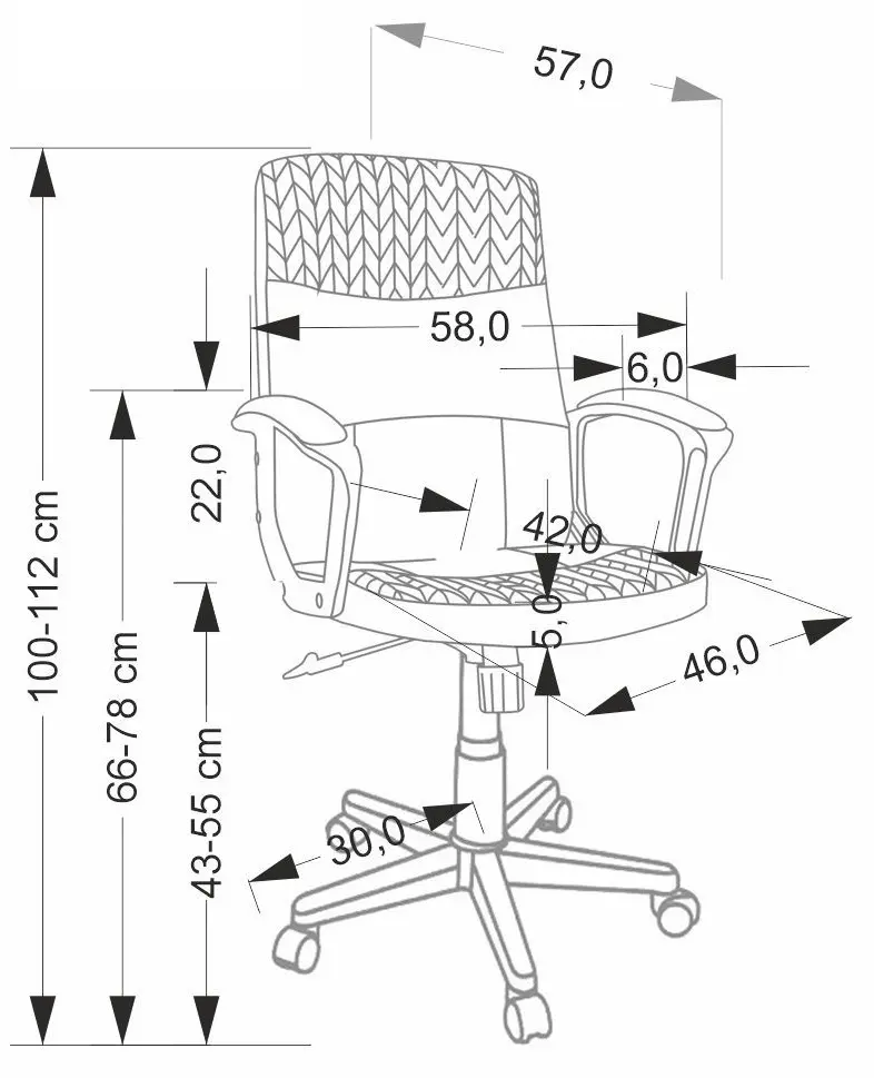 Fotoliu Halmar Bjorn (Black/Grey)