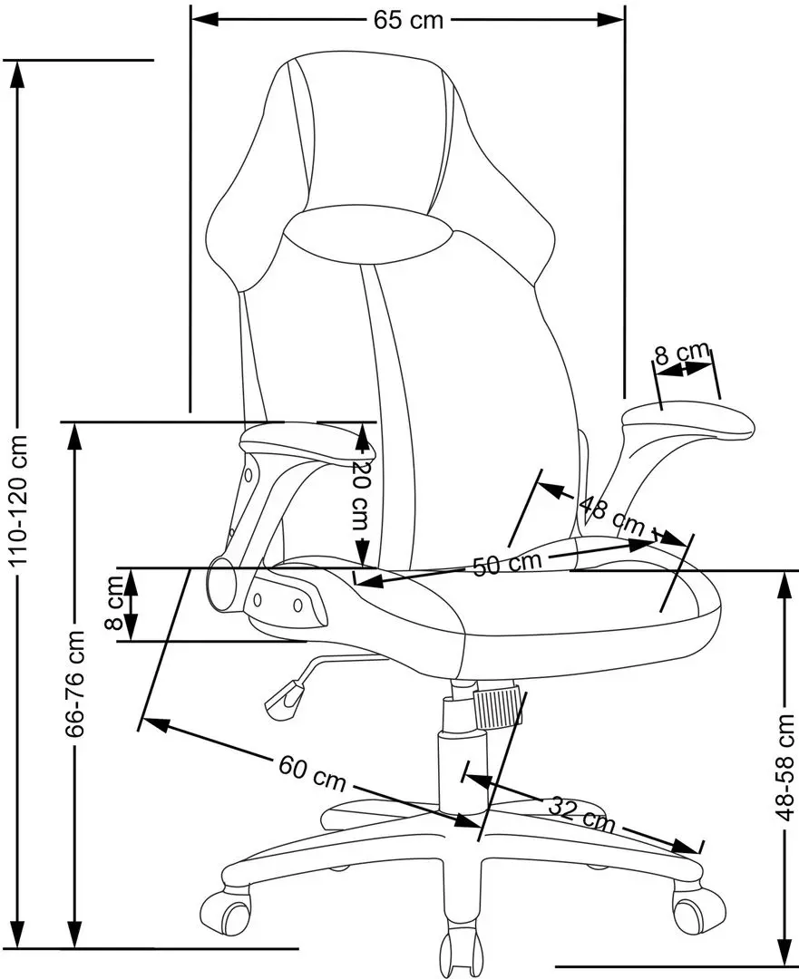 Кресло Halmar Bloom (Grey/Black)