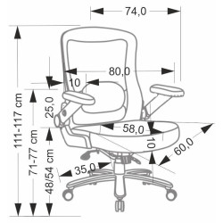 Кресло Halmar Cyborg (Black) Thumb