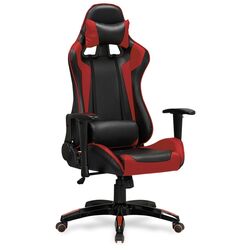 Fotoliu gaming Halmar Defender (Black/Red)
