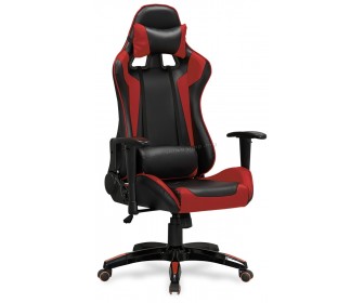 Fotoliu gaming Halmar Defender (Black/Red)