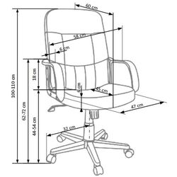 Кресло Halmar Denzel (Black) Thumb