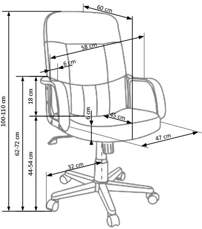 Кресло Halmar Denzel (Black)