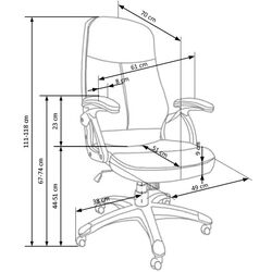 Кресло Halmar Edison (Black) Thumb