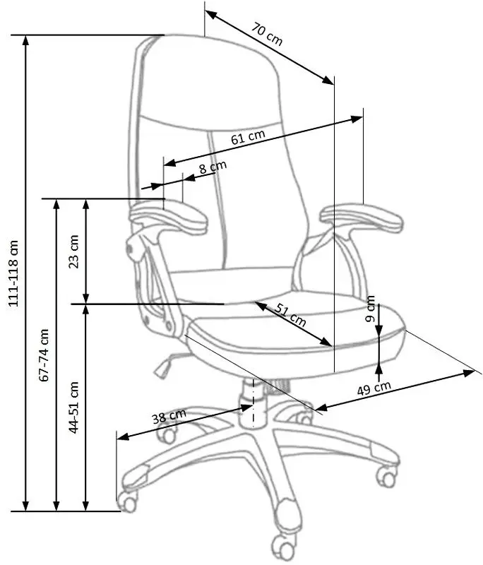 Кресло Halmar Edison (Black)