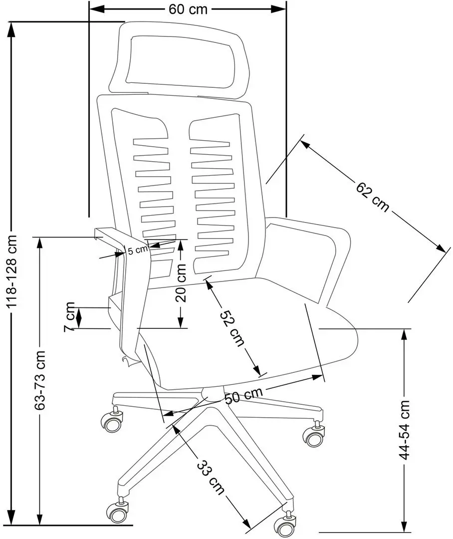 Кресло Halmar Fabio (Black)