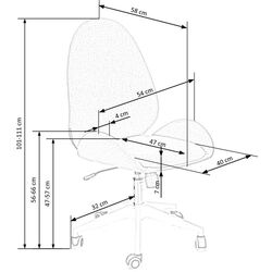 Кресло Halmar Falcao (Gray) Thumb