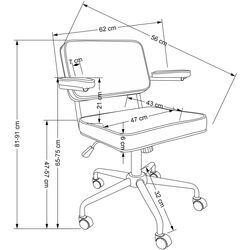 Fotoliu Halmar Fidel (Grey) Thumb