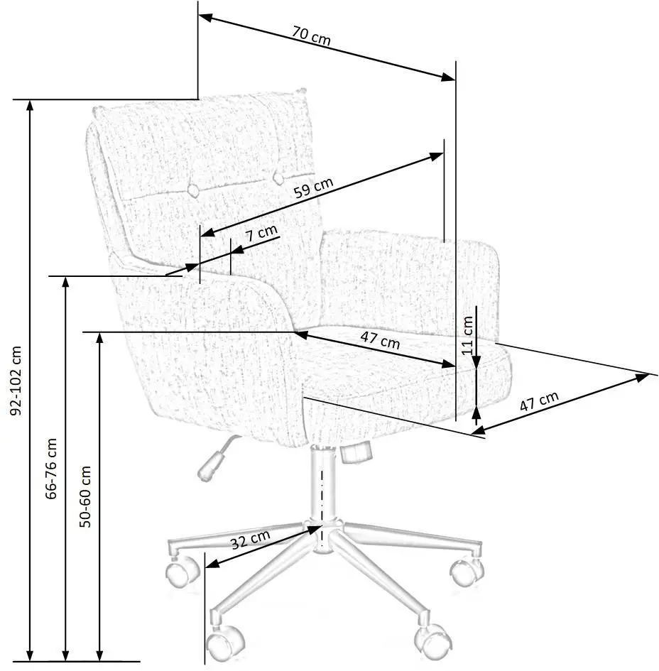 Кресло Halmar Flores (Dark Beige)