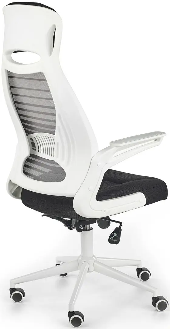 Fotoliu Halmar Franklin (Black/White/Gray)