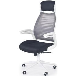 Кресло Halmar Franklin (Black/White/Gray)