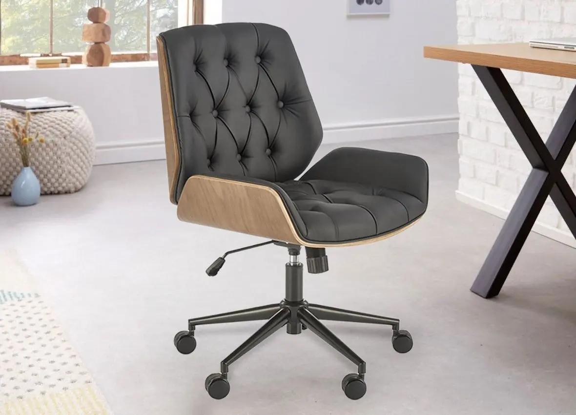 Кресло Halmar Gavin (Walnut/Black)