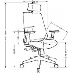 Fotoliu Halmar Gernimo (Black) Thumb