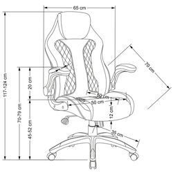 Кресло Halmar Hamlet (Black/Gray) Thumb
