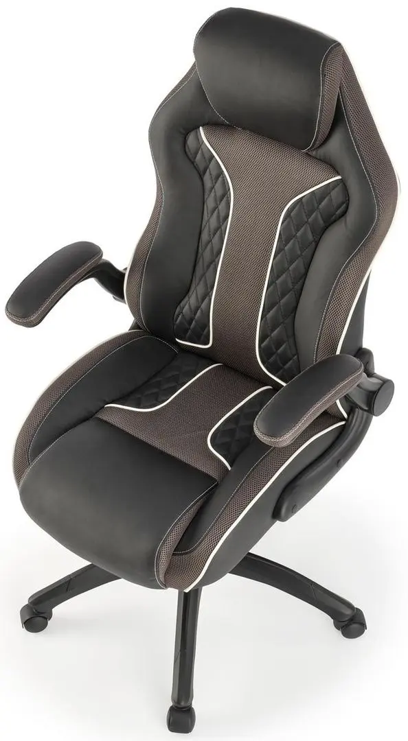 Кресло Halmar Hamlet (Black/Gray)