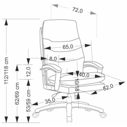 Fotoliu Halmar Harbor (Beige/Black) Thumb