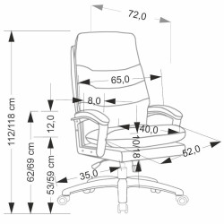 Fotoliu Halmar Harbor (Black) Thumb
