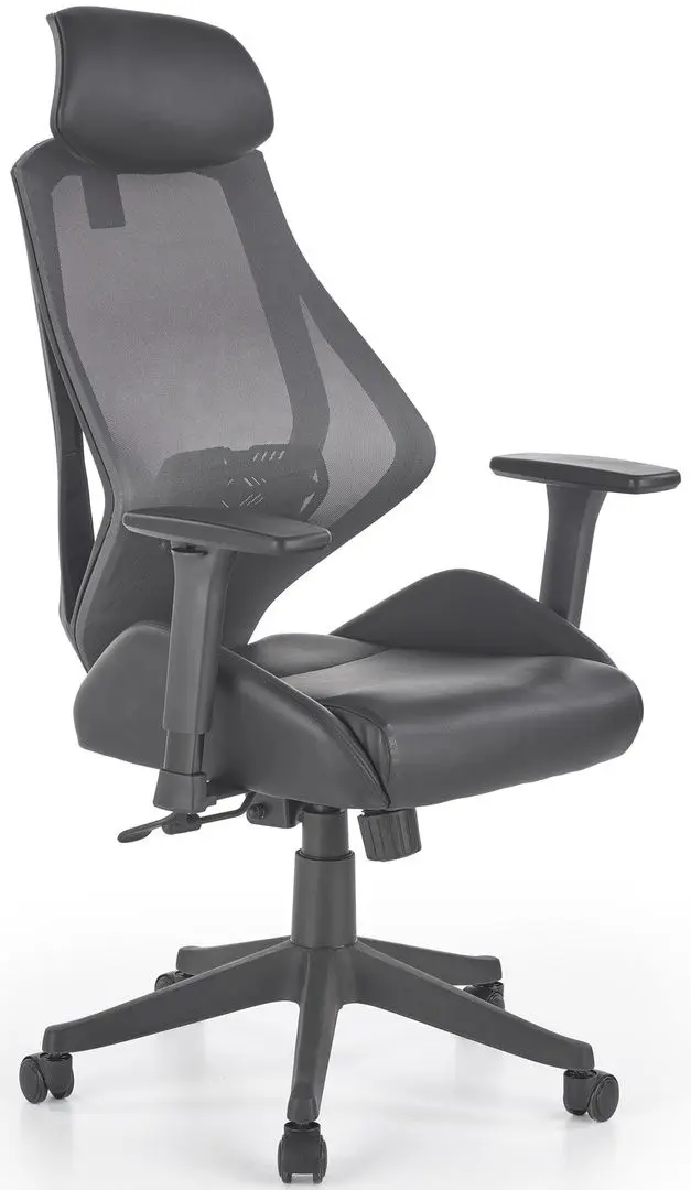 Fotoliu Halmar Hasel (Black/Gray)