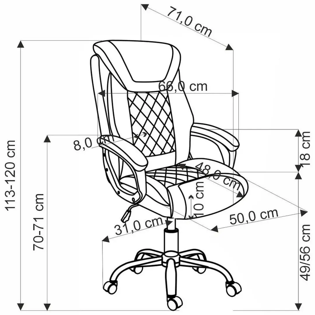 Fotoliu Halmar Helder (Black)