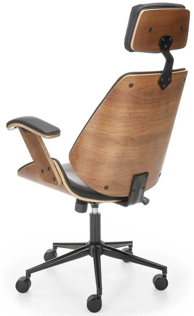 Fotoliu Halmar Ignazio (Walnut/Black)