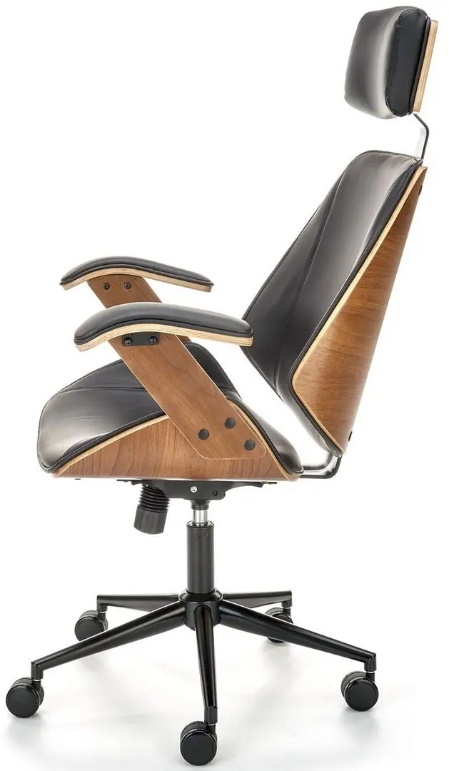 Fotoliu Halmar Ignazio (Walnut/Black)