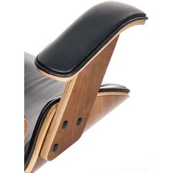 Fotoliu Halmar Ignazio (Walnut/Black) Thumb