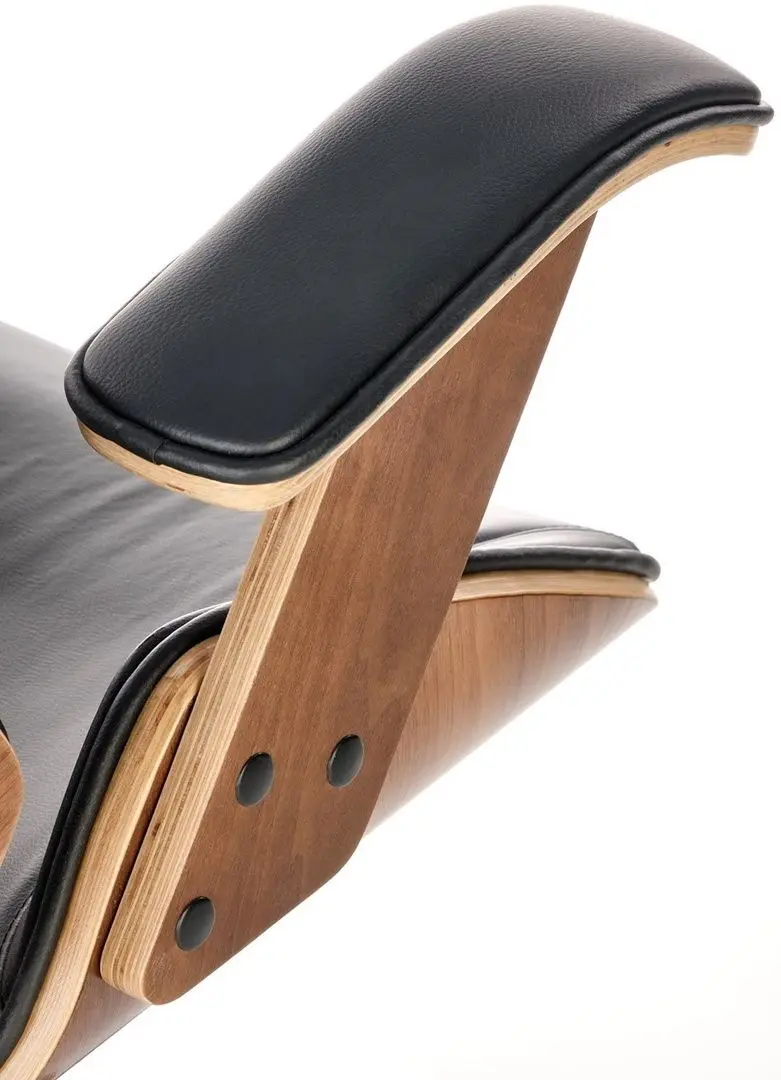 Fotoliu Halmar Ignazio (Walnut/Black)