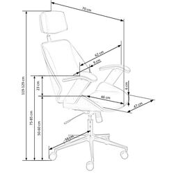 Fotoliu Halmar Ignazio (Walnut/Cream) Thumb