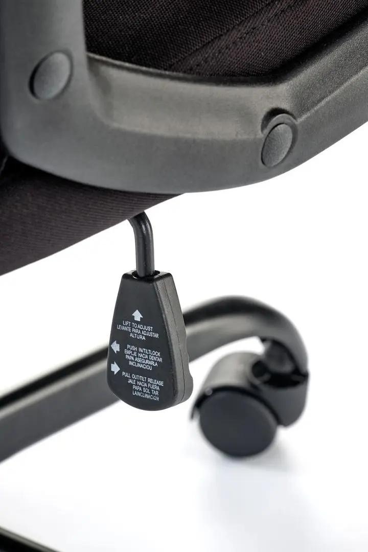 Fotoliu Halmar Jensen (Black/Grey/Red)