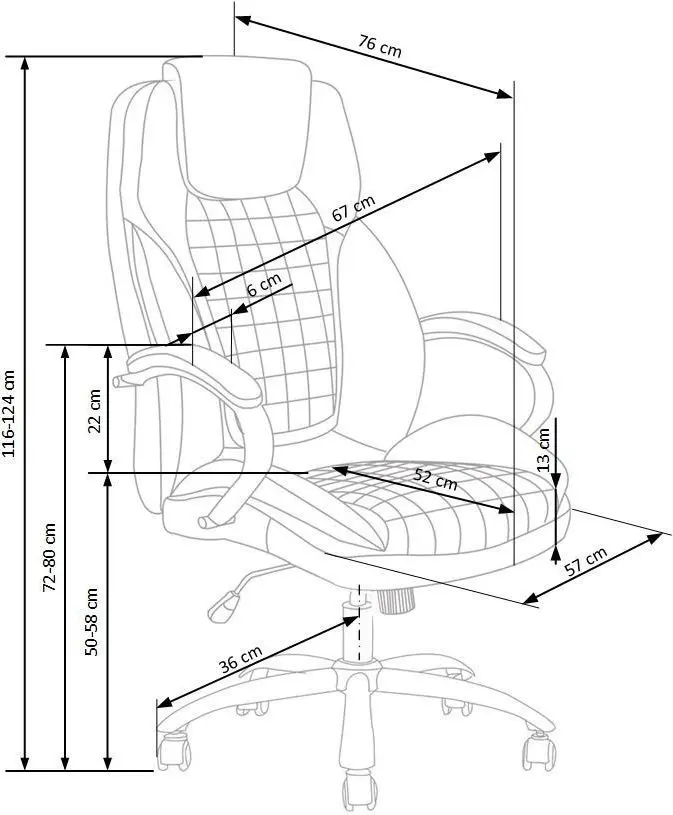 Fotoliu Halmar King 2 (Grey)