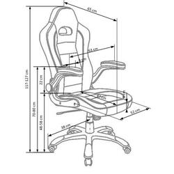 Fotoliu Halmar Lotus (Black/Gray) Thumb