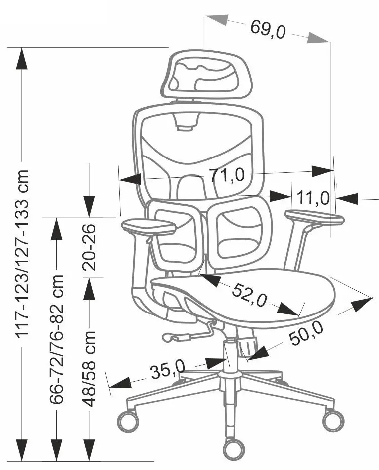 Fotoliu Halmar Macar (Black)