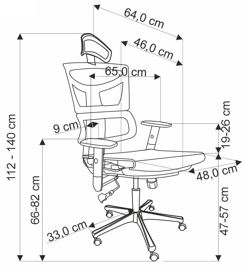 Fotoliu Halmar Marcus (Black)