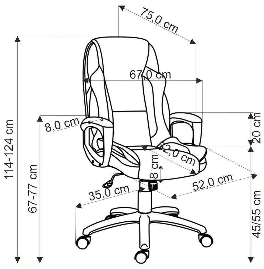Кресло Halmar Mario (Black)