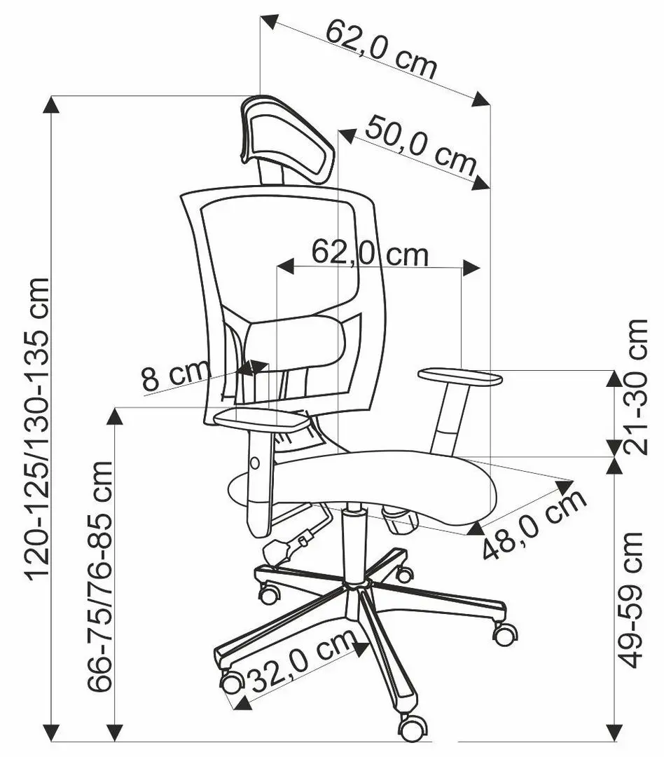 Fotoliu Halmar Mason (Black)