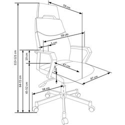 Fotoliu Halmar Olaf (Black/Gray) Thumb