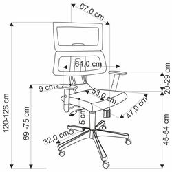 Fotoliu Halmar Pablo (Black/Grey) Thumb