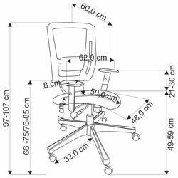 Кресло Halmar Parades (Black) Thumb