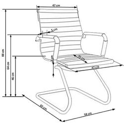 Кресло Halmar Prestige Skid (White) Thumb