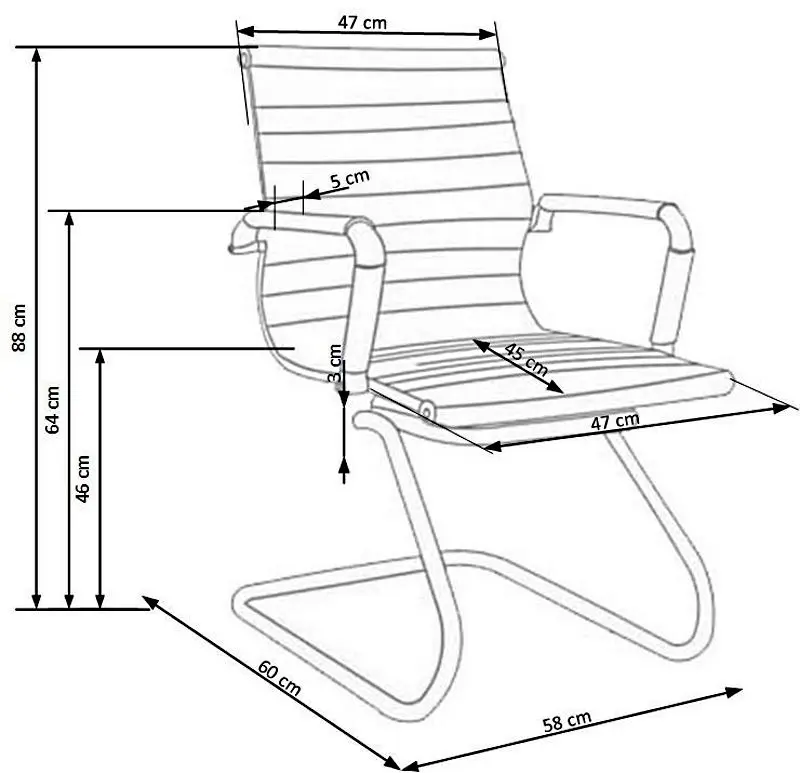 Кресло Halmar Prestige Skid (White) - 2